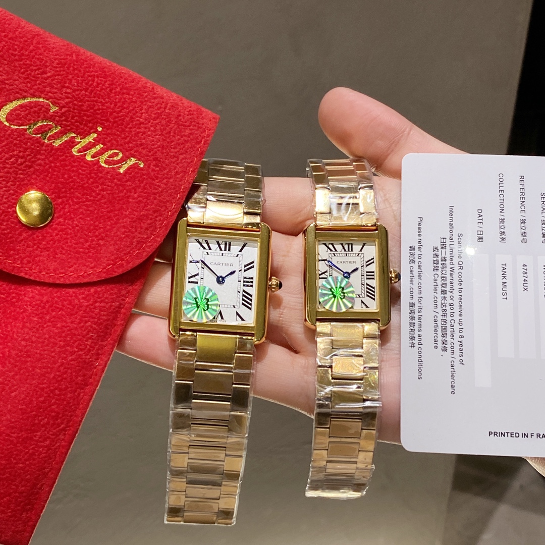[TOP] Cartier Kadiya Tank Tant Must Watch - 2 Color