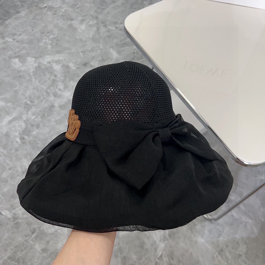 [TOP] Louis Vuitton LV Hollow Folding Bucket Hat - 4 Color
