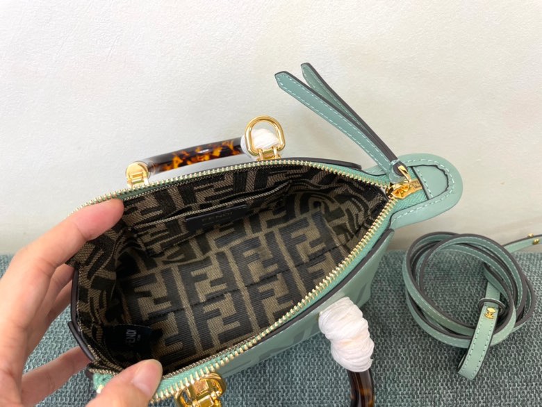 [TOP] FENDI Mini ByThe Way Boston Bags 17x18x8cm