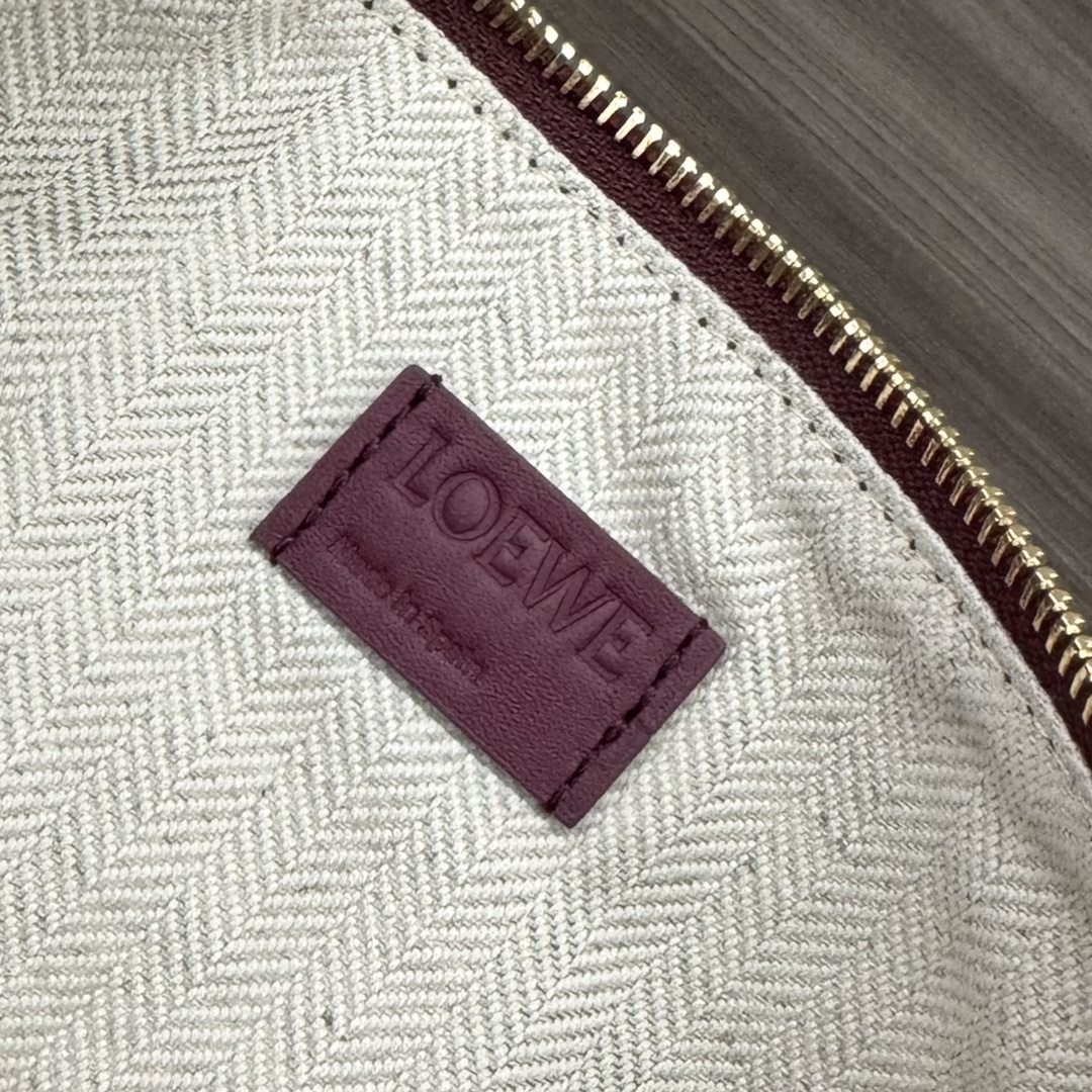 [TOP] LOEWE Classic Cow Leather Hammock Hobo Bag 28*17*9.5CM - Red