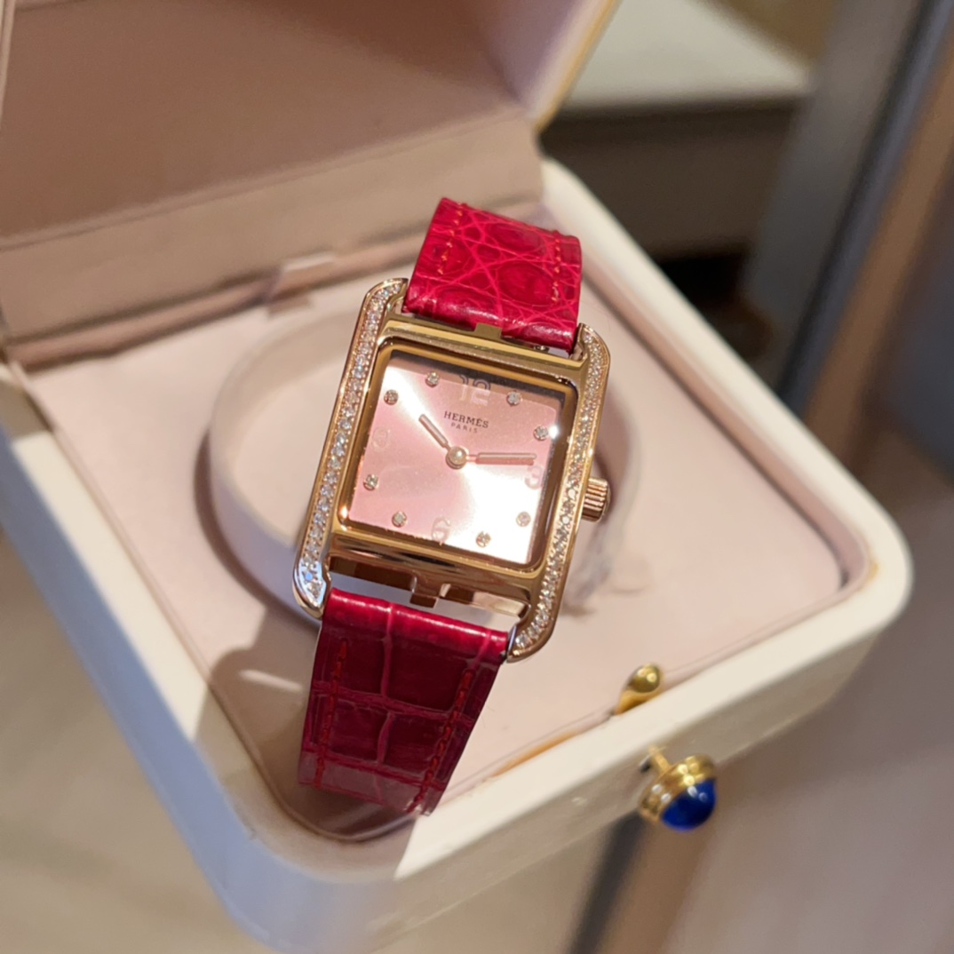[TOP] HERMES Heure H Series Watch 23MM -Red