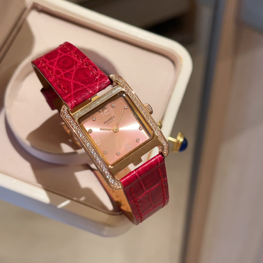 [TOP] HERMES Heure H Series Watch 23MM -Red