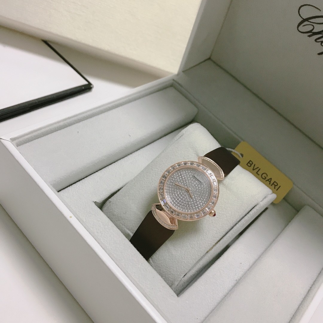 [Top] BVLGARI DIVAS'DREAM Watches with Diamond 30mm/39mm - Brown