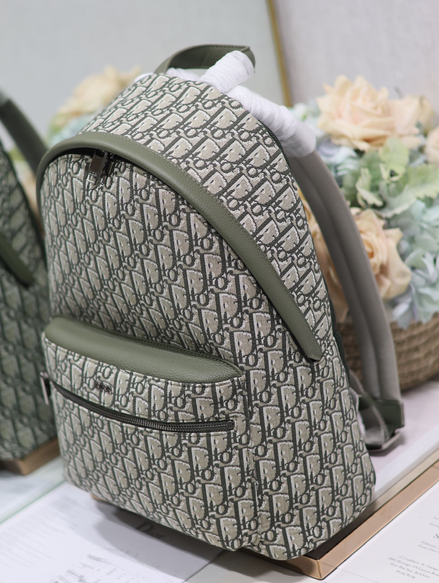 [TOP] Christian Dior  Backpack 30×42×15CM -Army Green