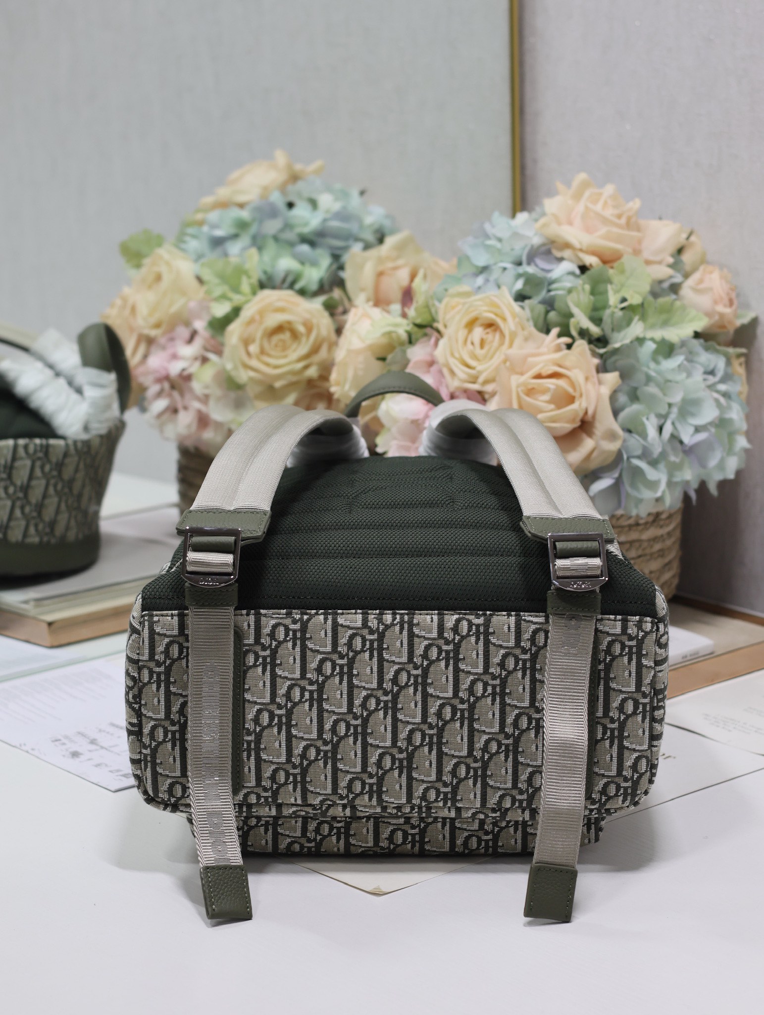 [TOP] Christian Dior  Backpack 30×42×15CM -Army Green