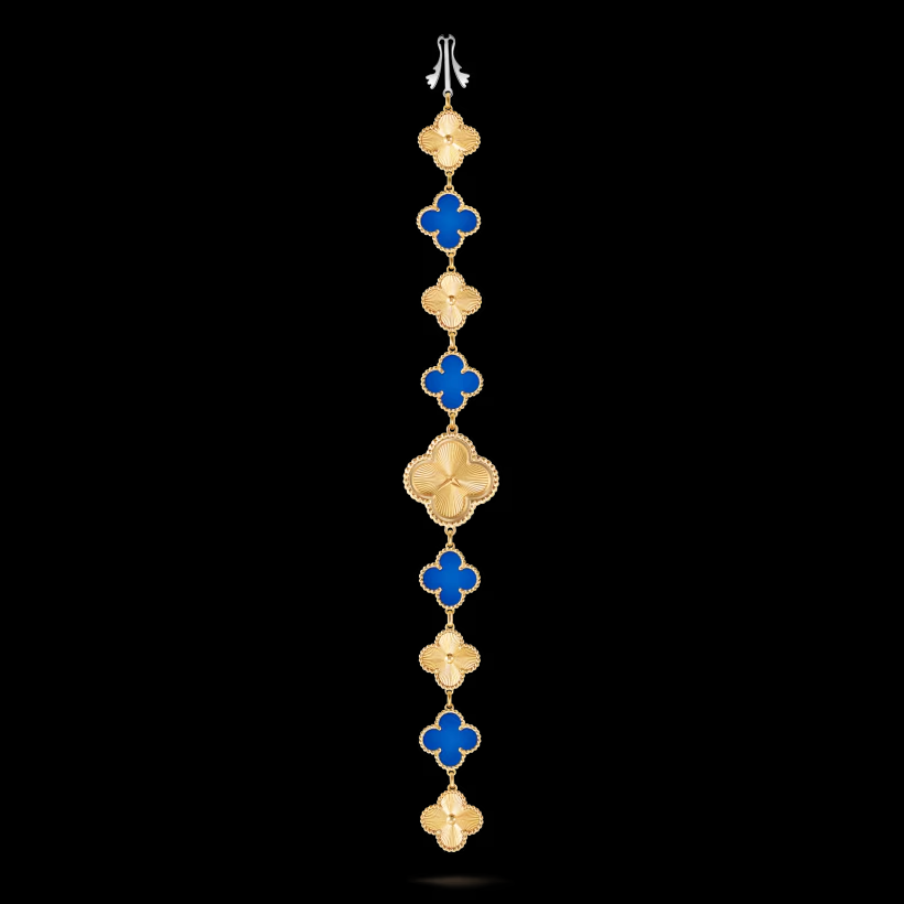 [TOP] Van Cleef & Arpels Sweet Alhambra Bracelet Watch - Gold