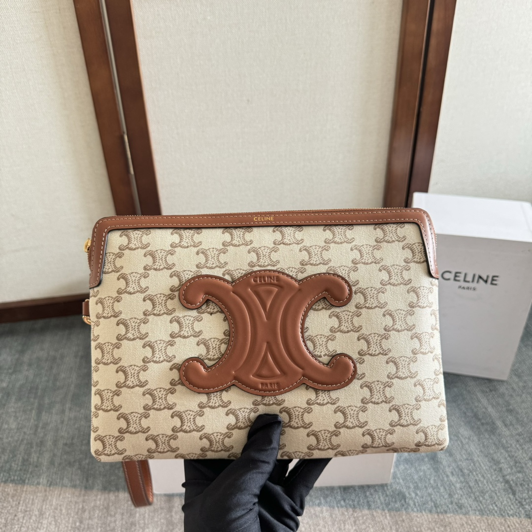 [TOP] CELINE Clutch Bag 25×17.5cm - 4 Colour