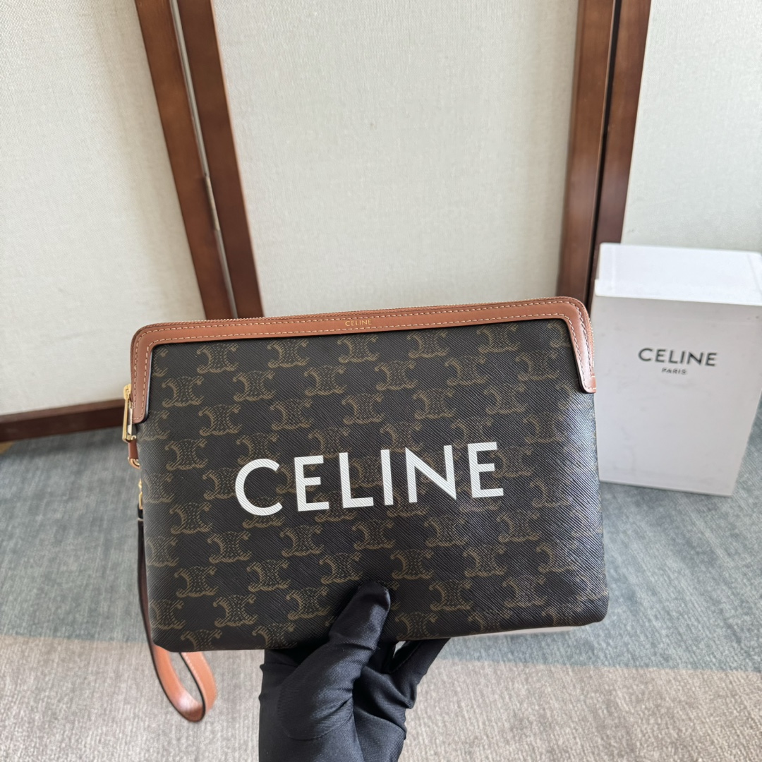 [TOP] CELINE Clutch Bag 25×17.5cm - 4 Colour