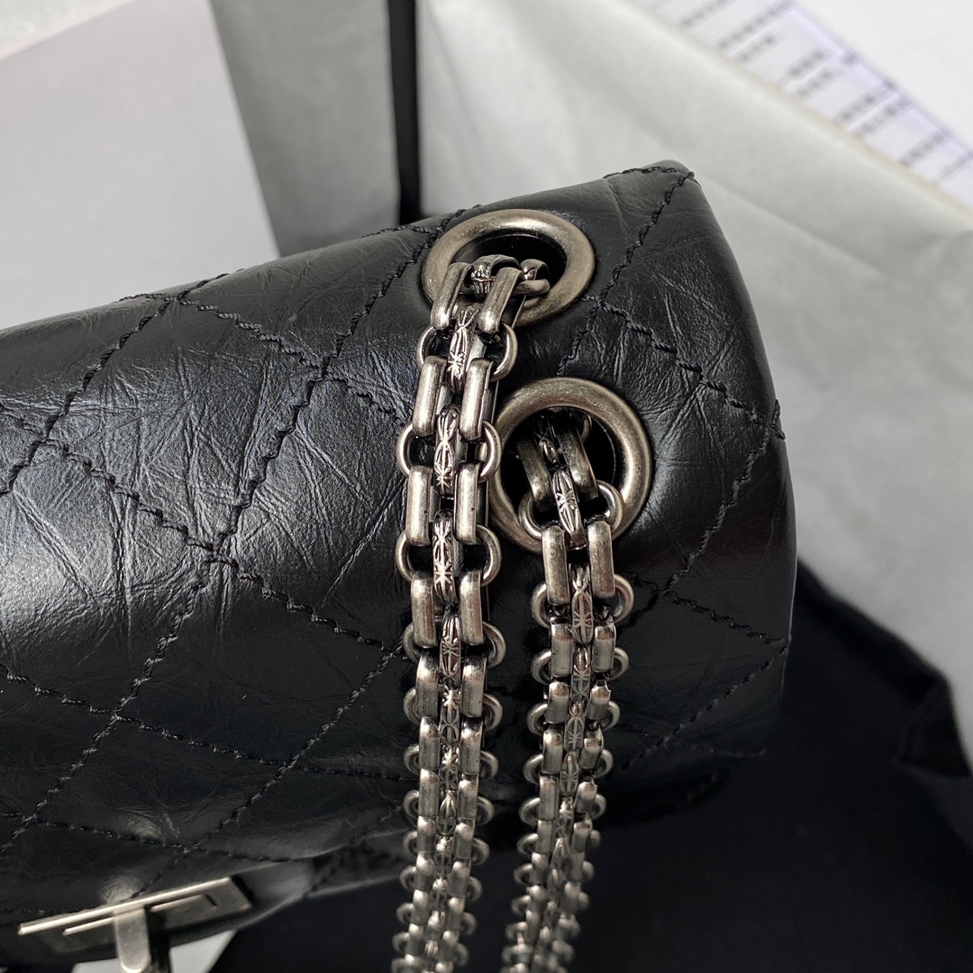 [TOP] CHANEL 2.55 Reissue Bag Small 20cm - Black