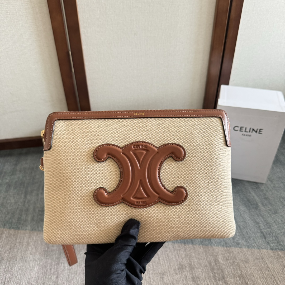 [TOP] CELINE Clutch Bag 25×17.5cm - 4 Colour