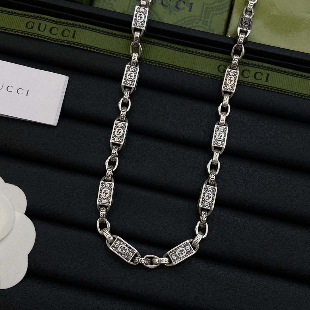 [TOP] GUCCI Bracelet +Necklaces - Sliver