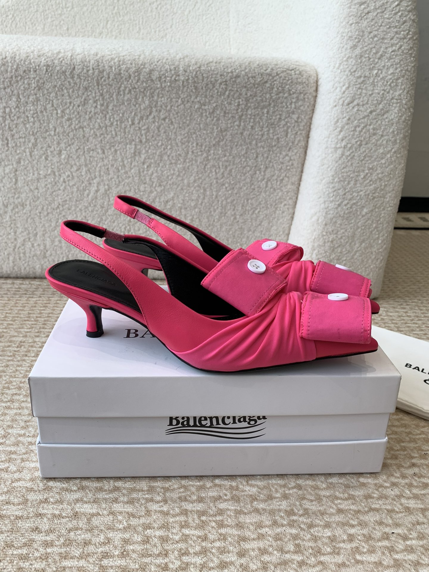 [TOP] BALENCIAGA Sleeve Design Pumps with Rear Strap -  3 Color