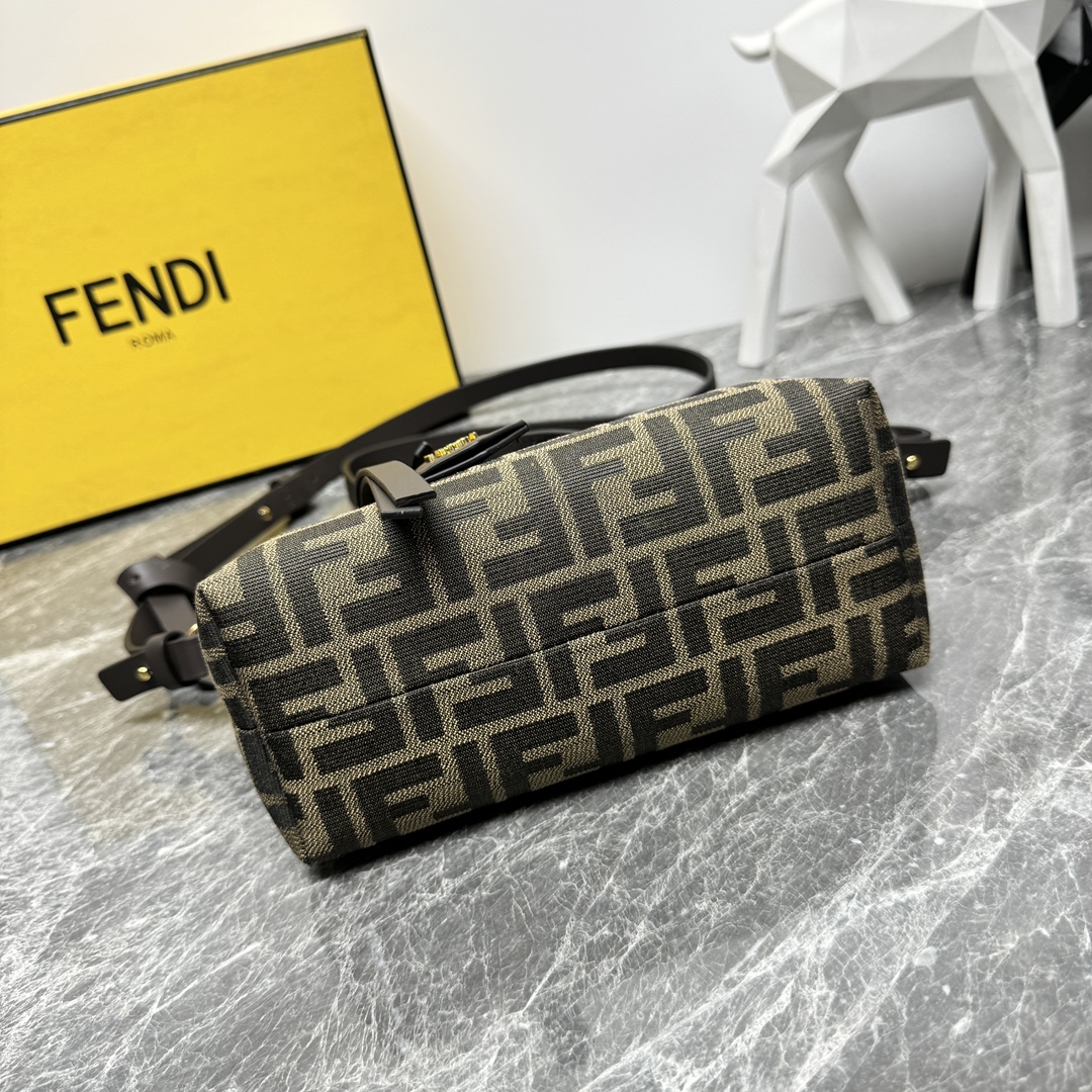 [TOP] FENDI  ByThe Way Soft Bags 29×17×13cm/20×12×9cm-Brown
