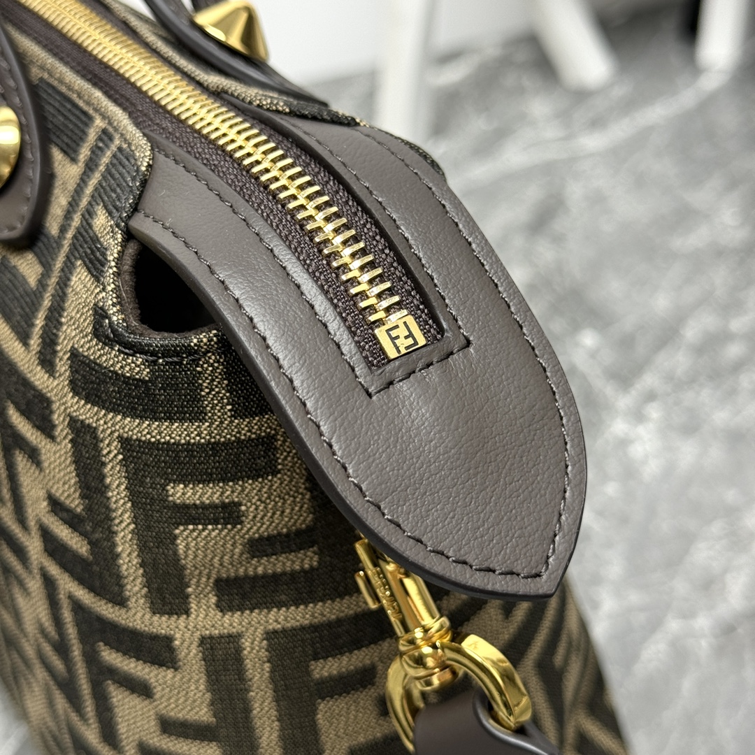 [TOP] FENDI  ByThe Way Soft Bags 29×17×13cm/20×12×9cm-Brown