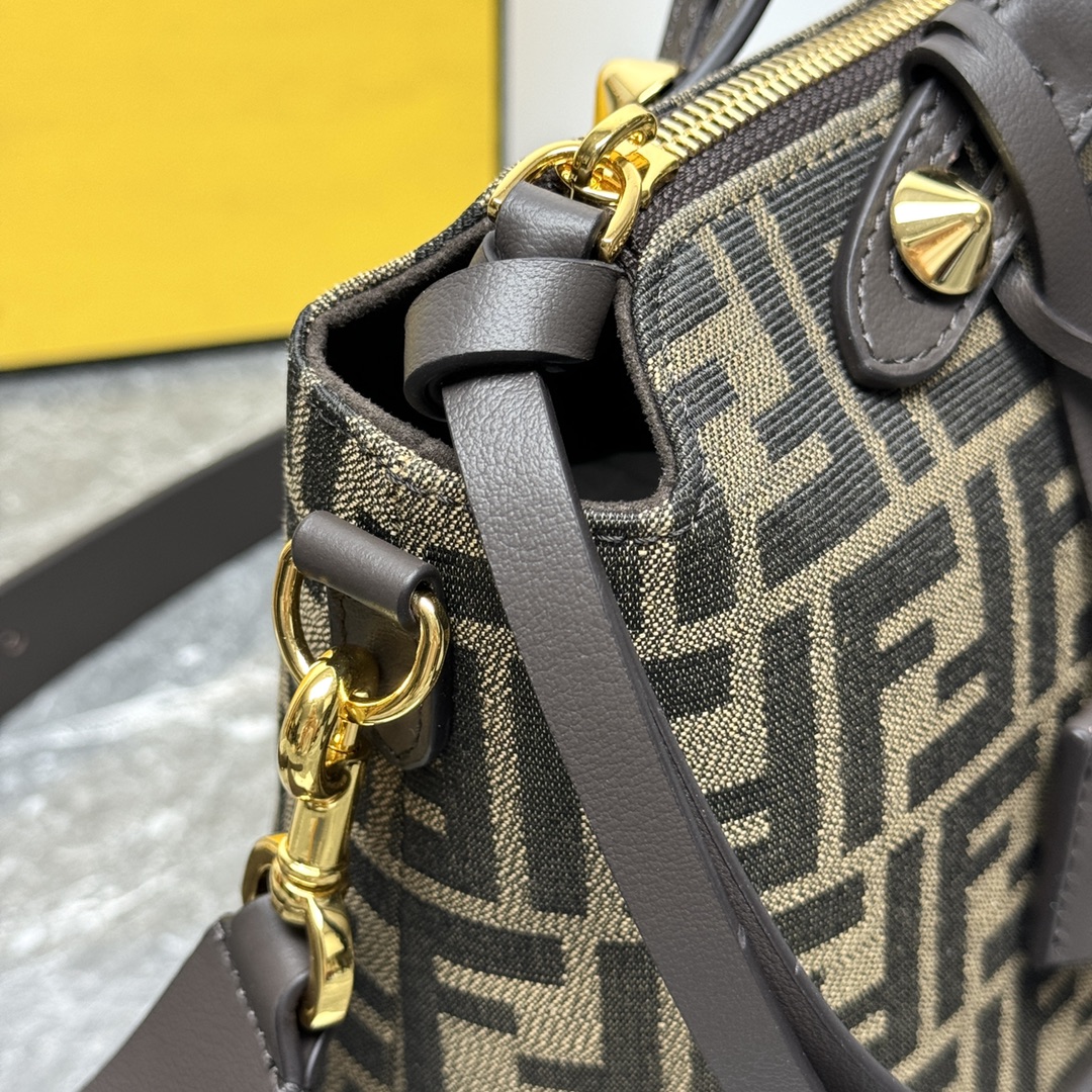 [TOP] FENDI  ByThe Way Soft Bags 29×17×13cm/20×12×9cm-Brown