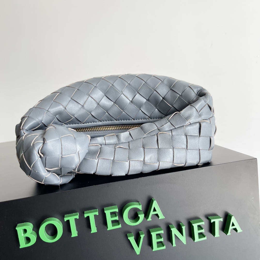 [TOP] Bottega Veneta BV Jodie Bag Teen 23*15*5cm - Haze Blue