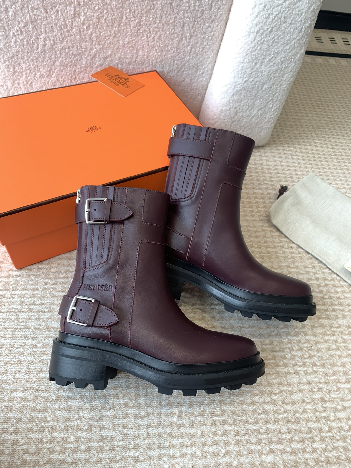 [TOP] HERMES Chelsea Ankle Martin Boots - 3 Color