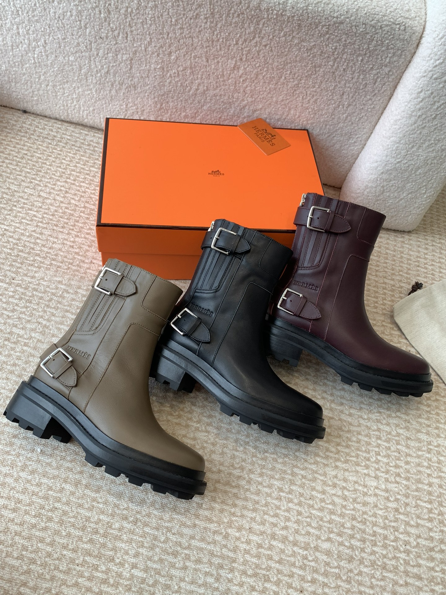 [TOP] HERMES Chelsea Ankle Martin Boots - 3 Color