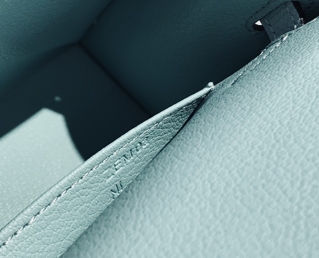 [TOP] HERMES Mini Kelly  Epsom Leather 19cm -  Bleu Zephyr