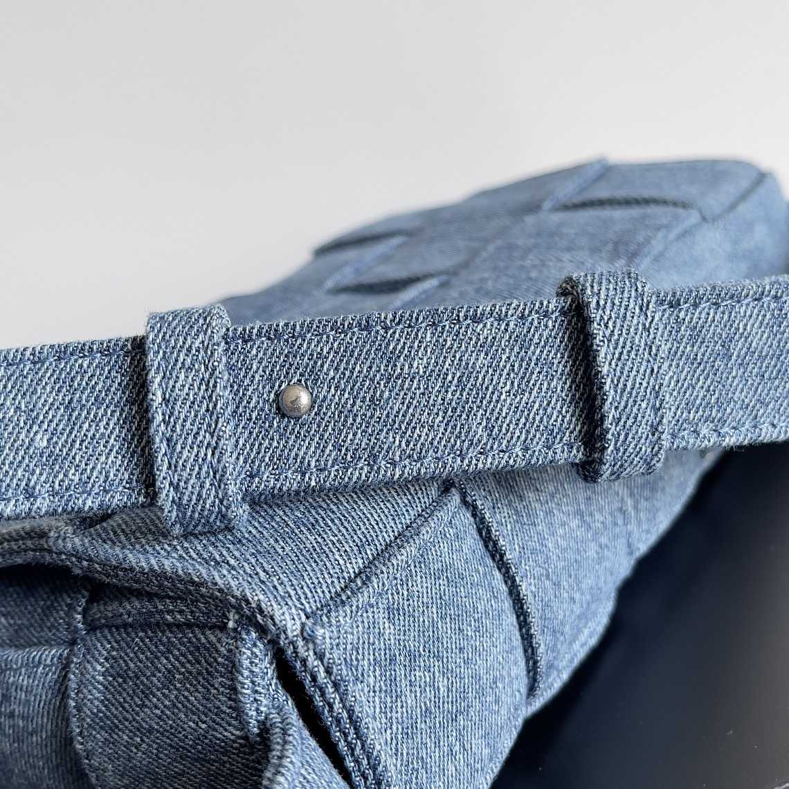 [TOP] Bottega Veneta BV Cassette Bag Denim 23x15x5cm - Blue