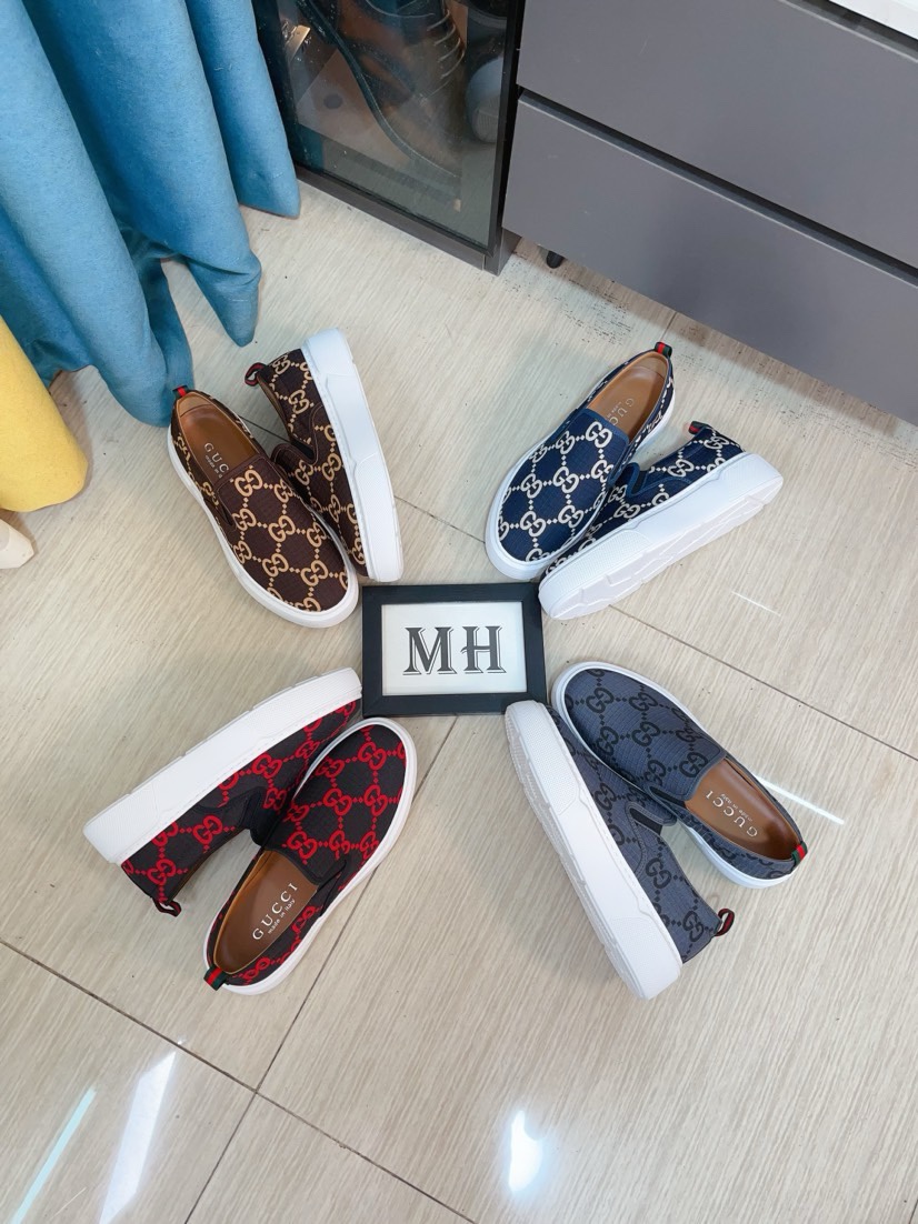 [TOP] GUCCI Men's  Casual Sports Shoes - 4 Colors