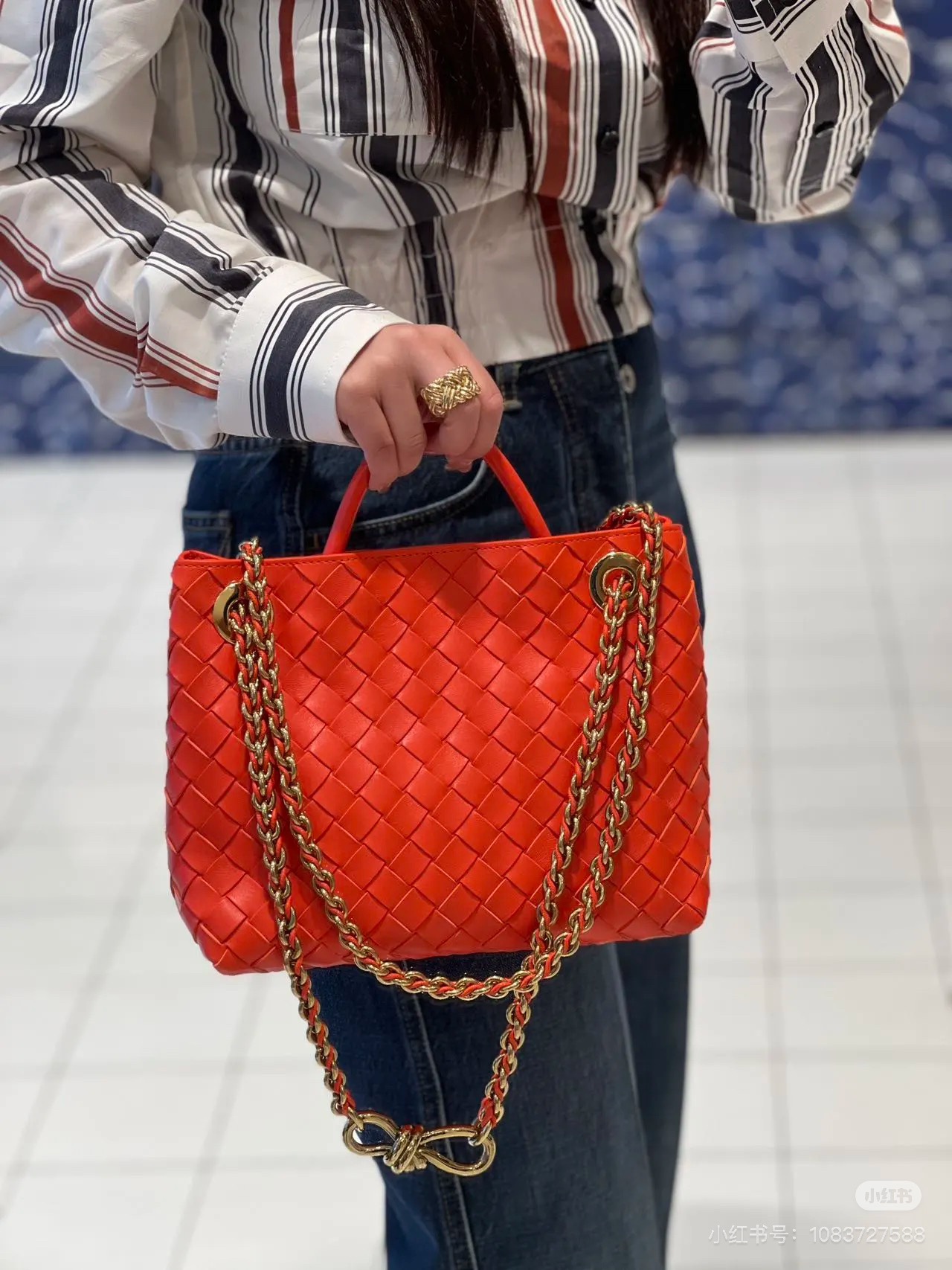 [TOP] Bottega Veneta BV Andiamo Bag 25x22x10.5cm - Orange