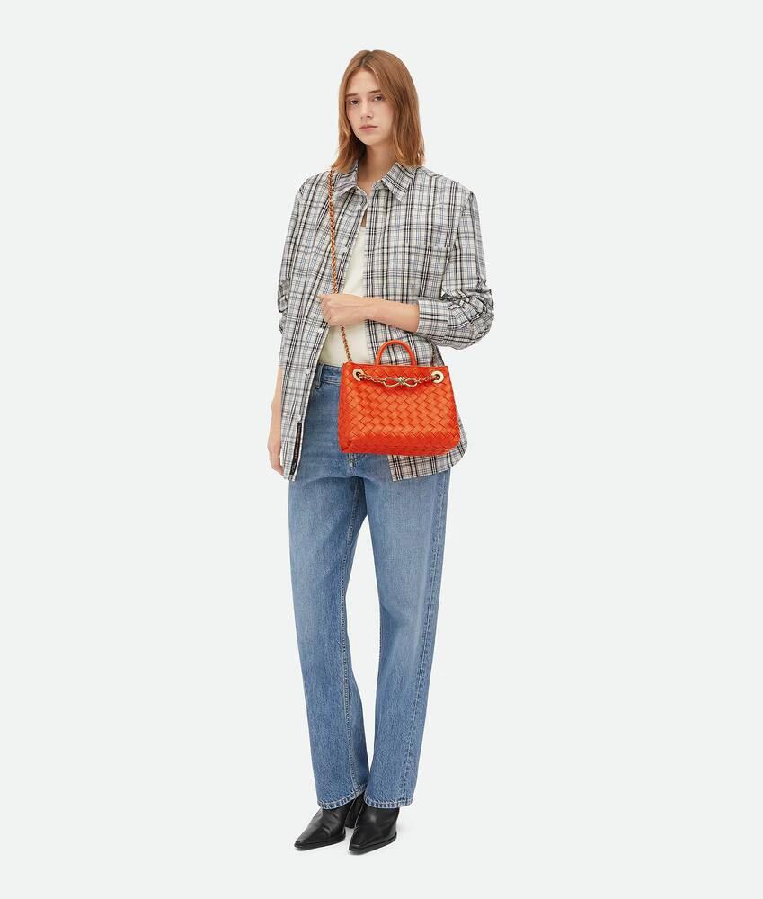 [TOP] Bottega Veneta BV Andiamo Bag 25x22x10.5cm - Orange
