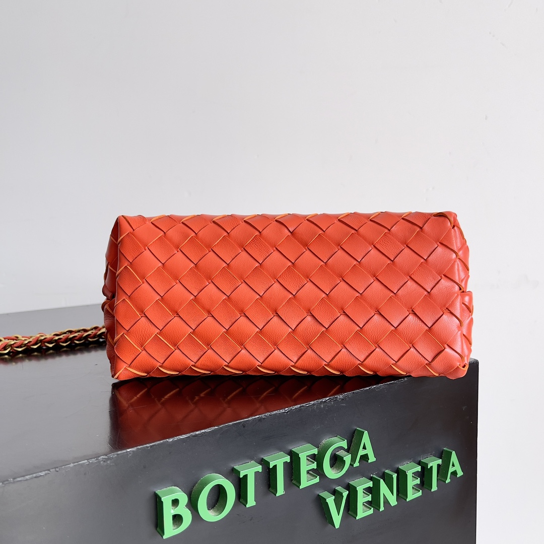 [TOP] Bottega Veneta BV Andiamo Bag 25x22x10.5cm - Orange