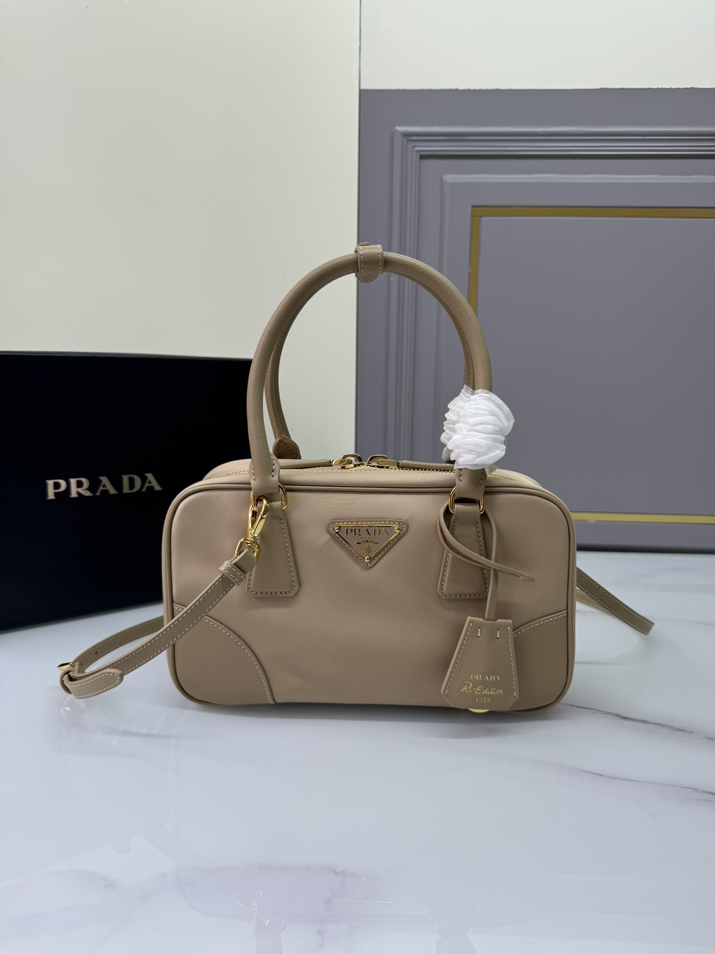 [Top] PRADA Nylon Antique Bag 25x14.5x7.5cm /30x17.5x9cm - 3 Colour
