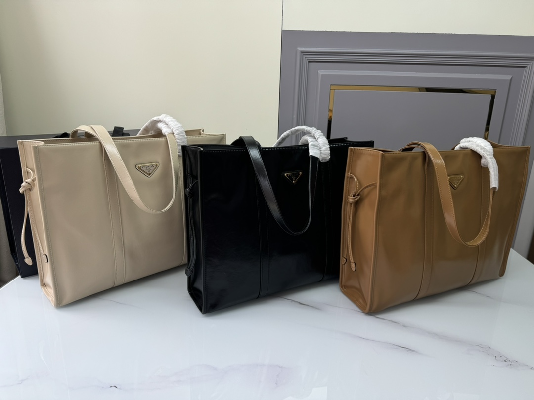 [TOP] PRADA Leather Tote Bag 39Ｘ31Ｘ10CM - 3 Colour