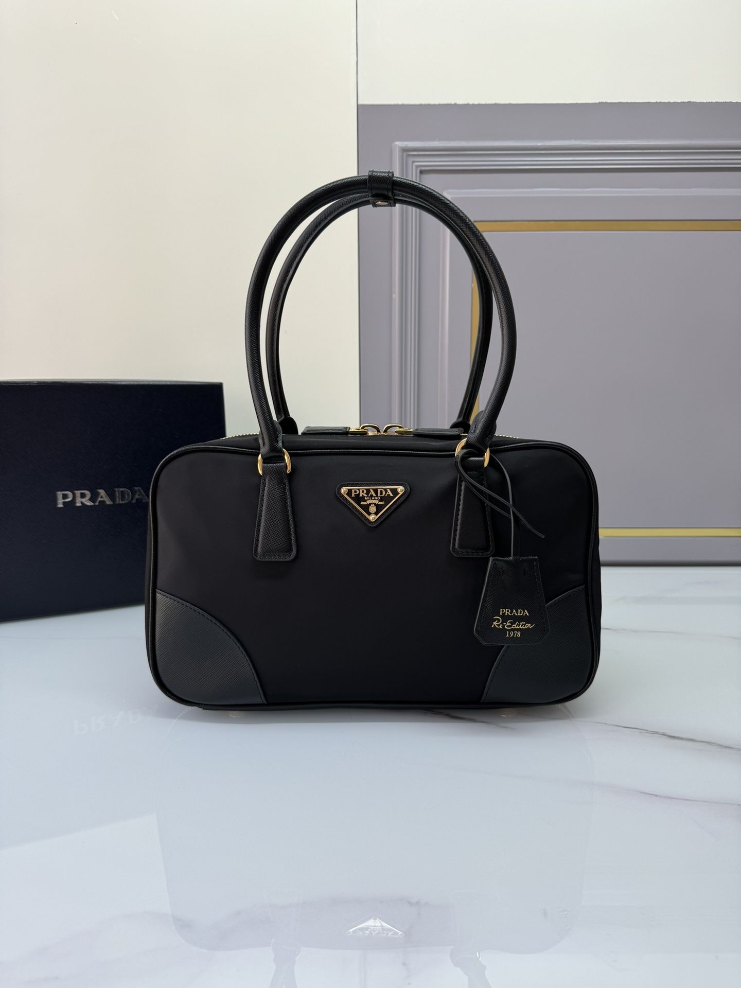 [Top] PRADA Nylon Antique Bag 25x14.5x7.5cm /30x17.5x9cm - 3 Colour