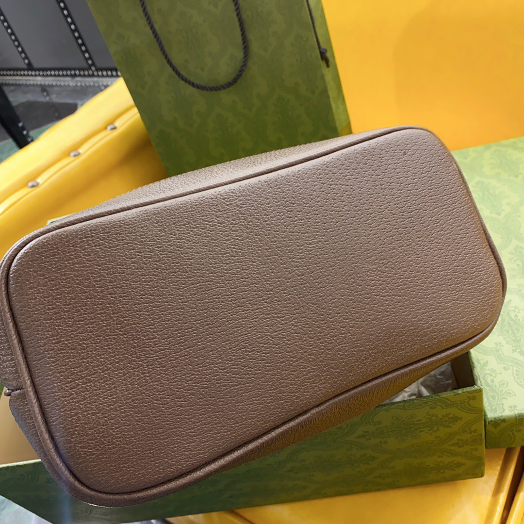 [TOP] GUCCI Ophidia  Monogram Tote Bag 25 x 22 x 12 cm-Brown