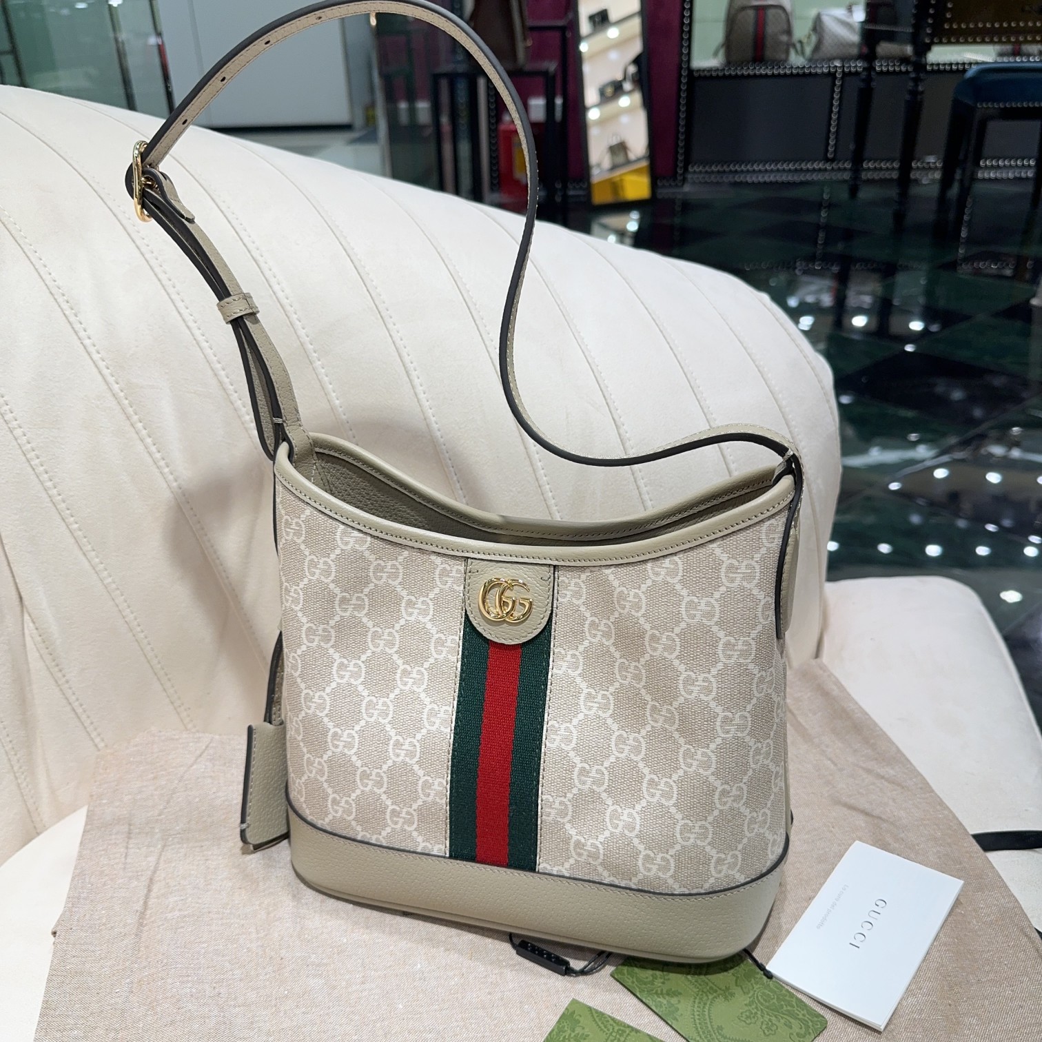 [TOP] GUCCI Ophidia Small Shoulder Bag 23X21X12cm-2 Colors