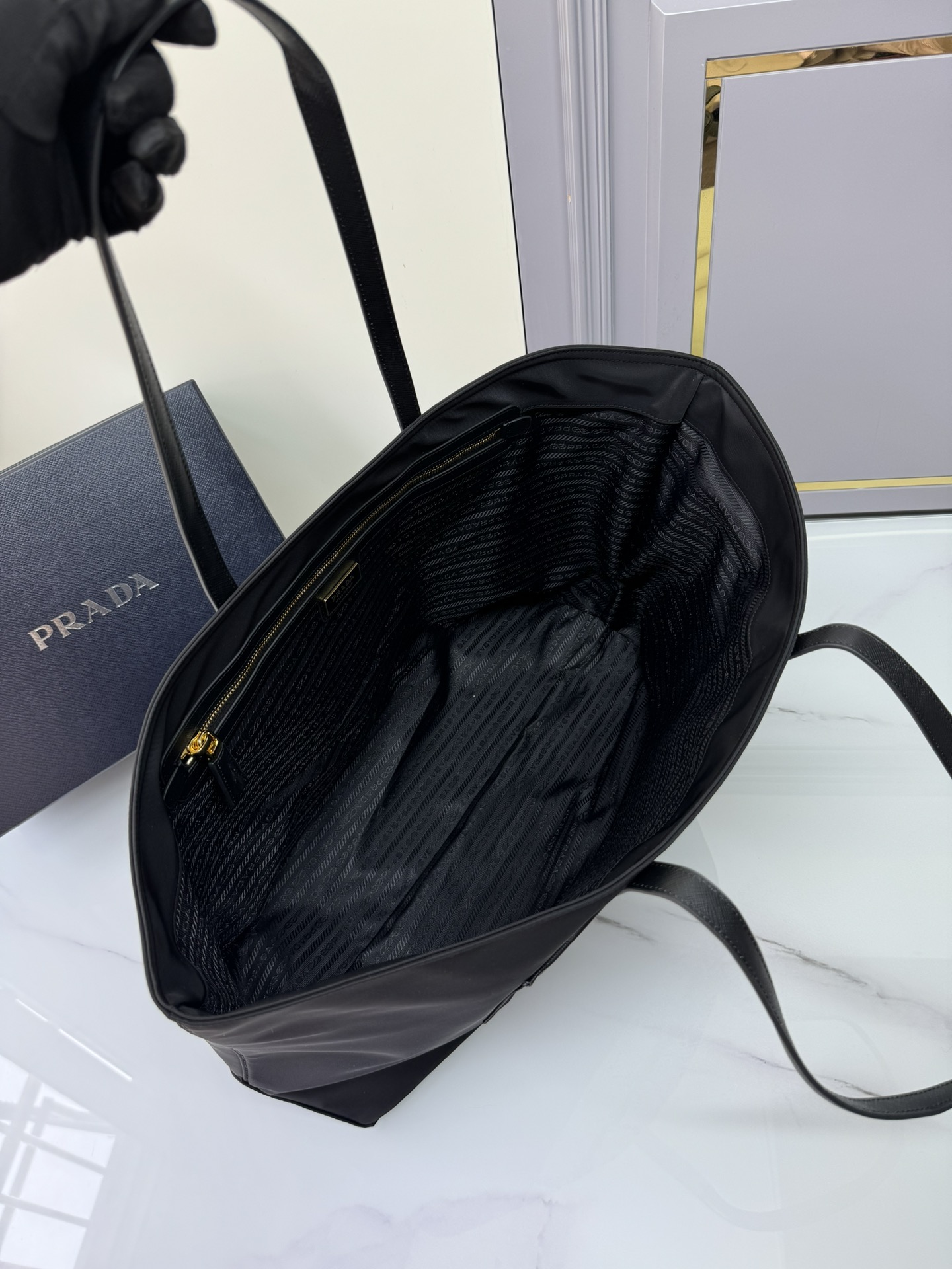 [TOP] PRADA Nylon Tote Bag 43x31x15cm - 2 Colour