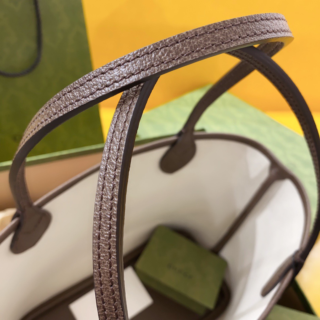 [TOP] GUCCI Ophidia  Monogram Tote Bag 25 x 22 x 12 cm-Brown