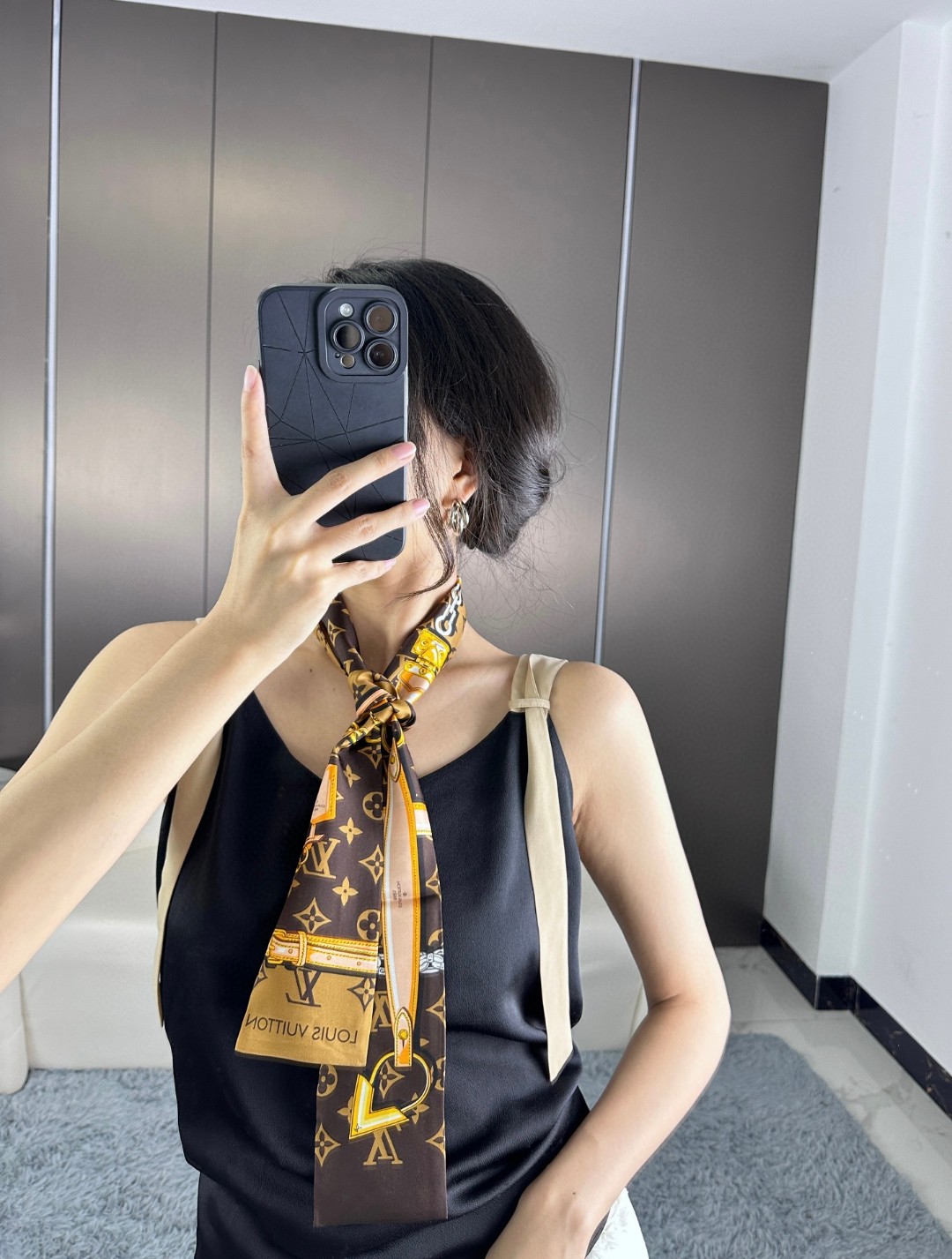 [TOP] Louis Vuitton LV Monogram Ribbon Scarf 120x8cm - 3 Color - 711 Luxury