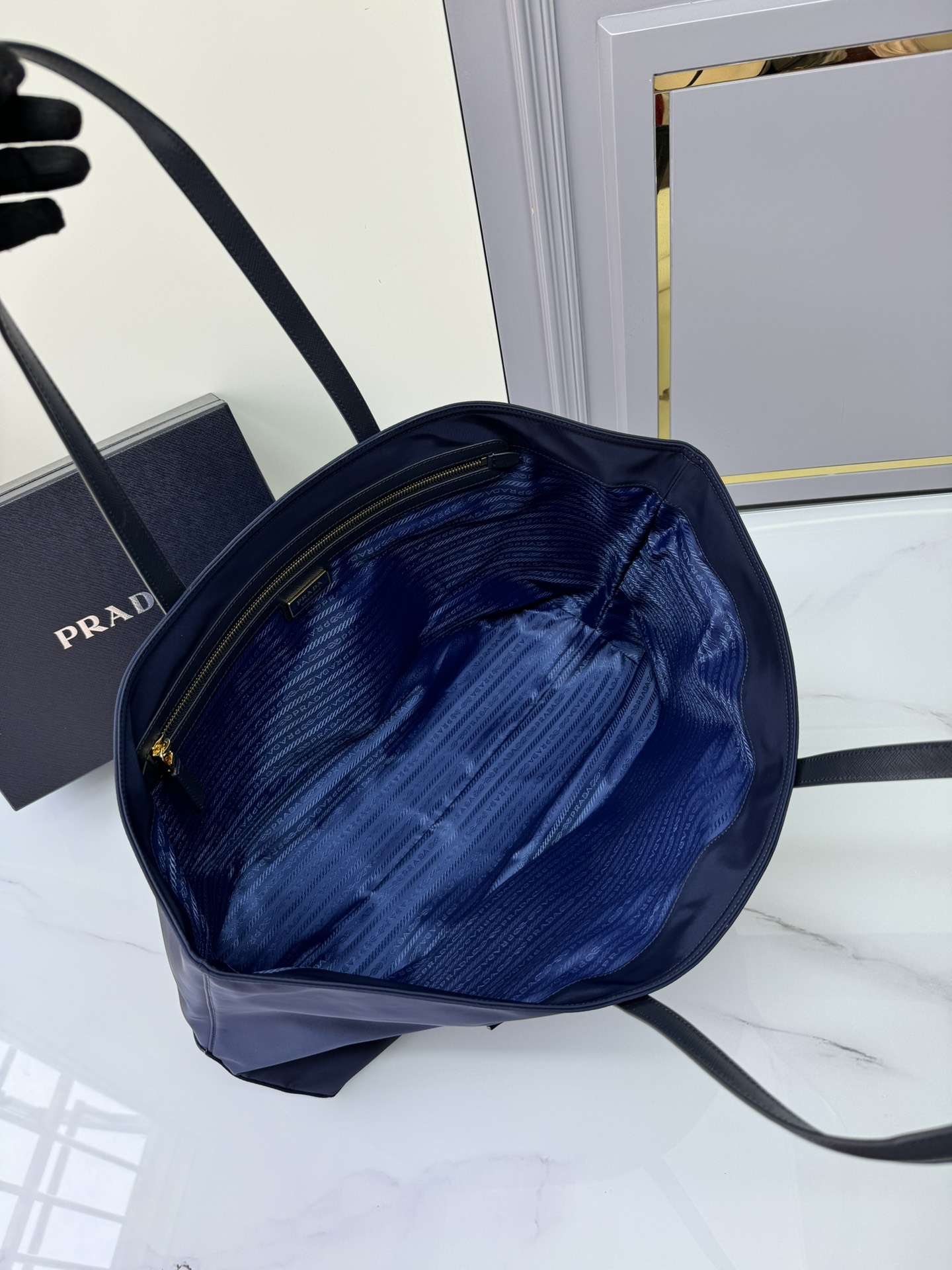 [TOP] PRADA Nylon Tote Bag 43x31x15cm - 2 Colour