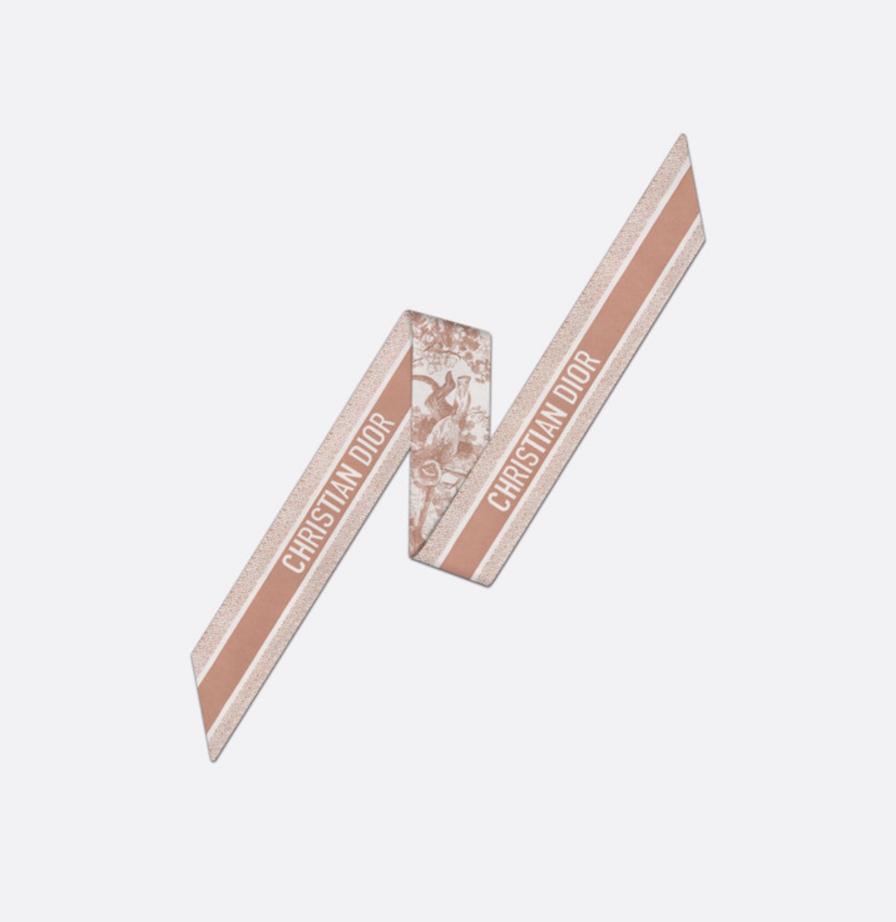 [TOP] Christian Dior Twilly Scarf 6x105cm - Pink