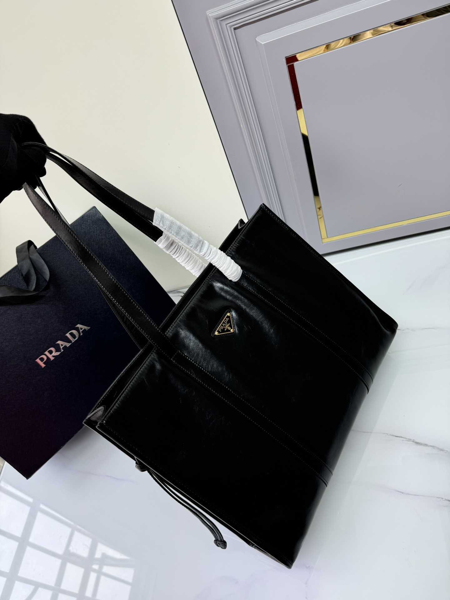 [TOP] PRADA Leather Tote Bag 39Ｘ31Ｘ10CM - 3 Colour