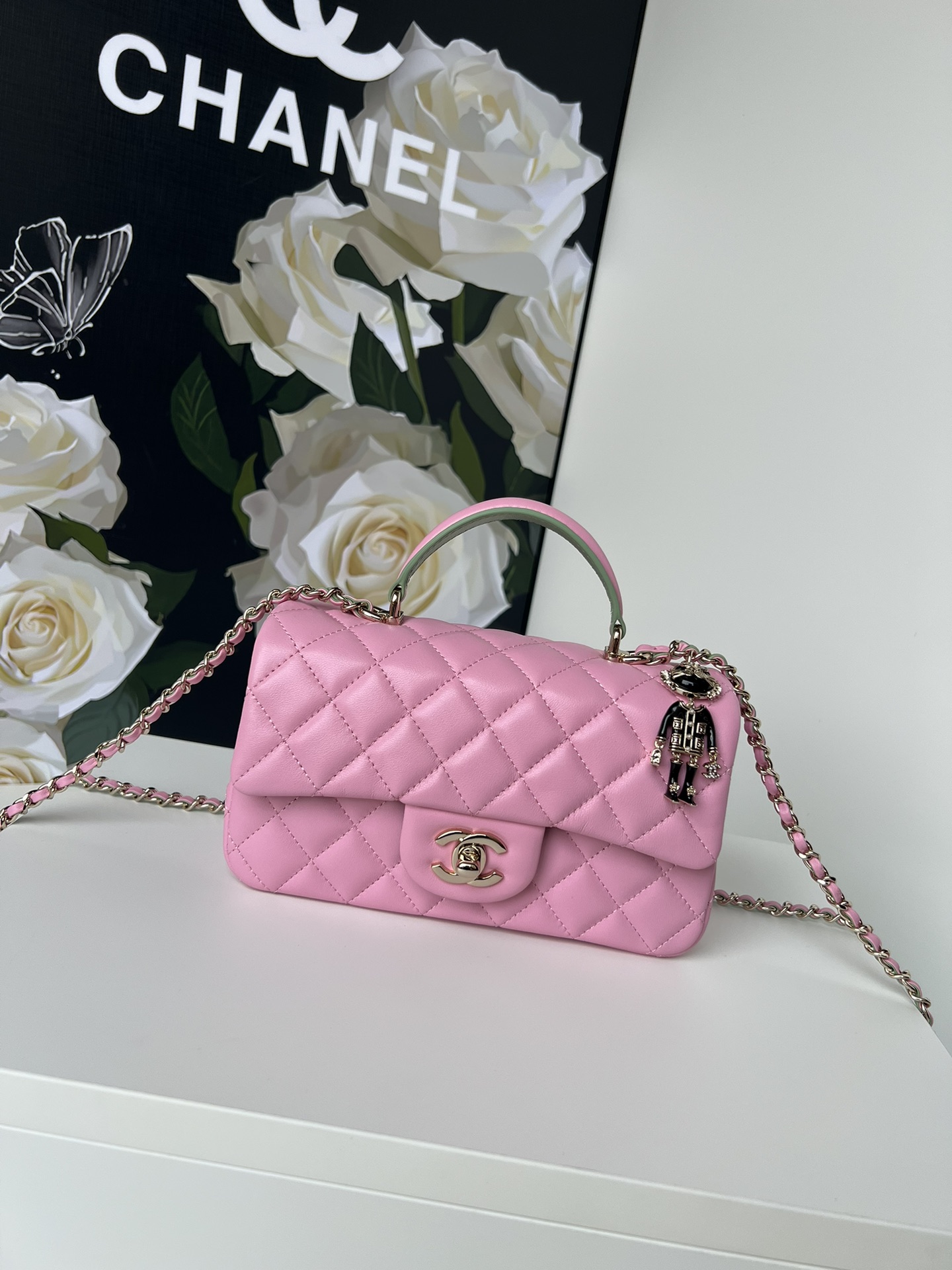 [TOP] CHANEL 21K Mini CF Handle Bag 20x12x6cm - 17 Colors - 711 Luxury