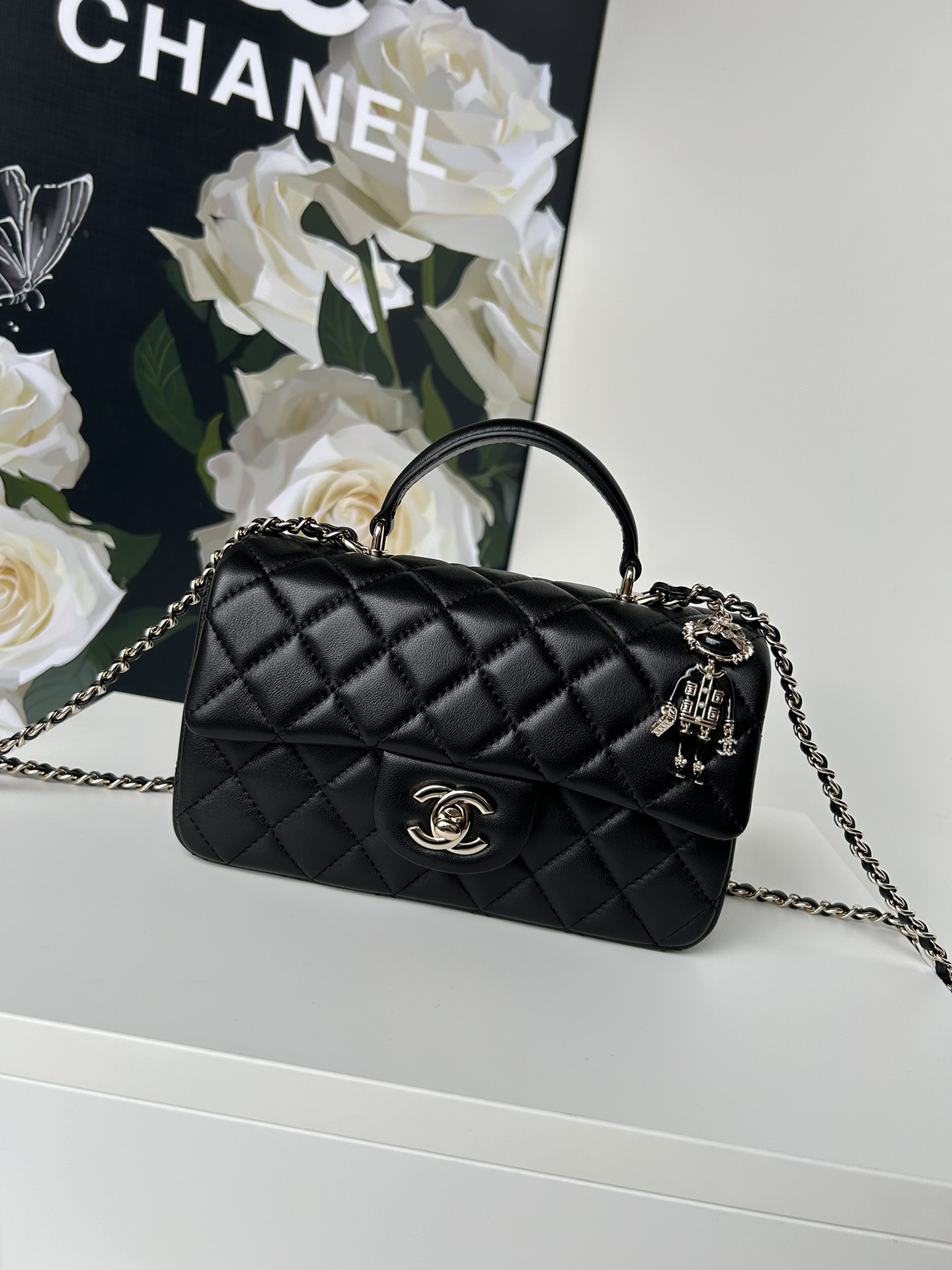 [TOP] CHANEL 21K Mini CF Handle Bag 20x12x6cm - 17 Colors - 711 Luxury