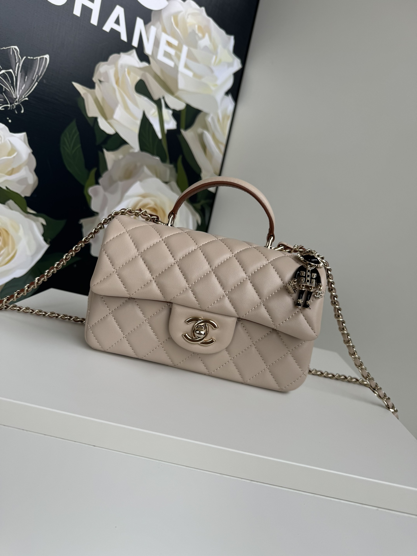 [TOP] CHANEL 21K Mini CF Handle Bag 20x12x6cm - 17 Colors - 711 Luxury