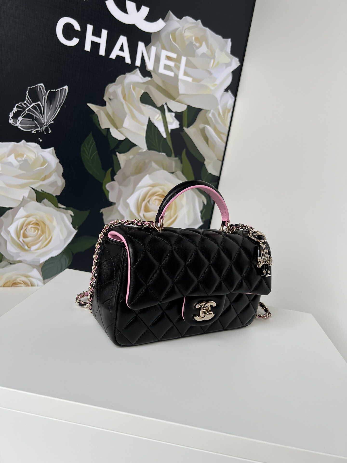 [TOP] CHANEL 21K Mini CF Handle Bag 20x12x6cm - 17 Colors - 711 Luxury