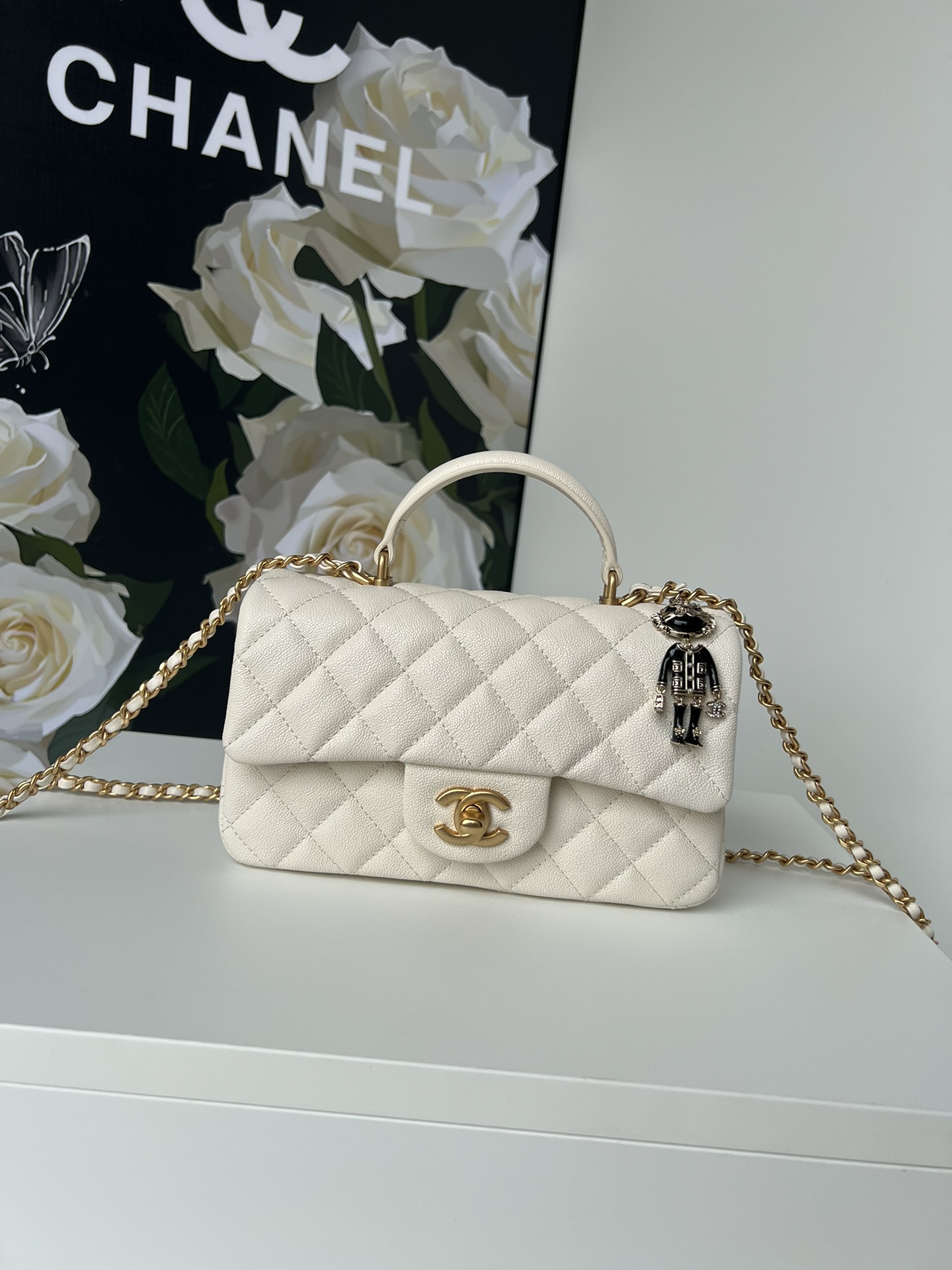 [TOP] CHANEL 21K Mini CF Handle Bag 20x12x6cm - 17 Colors - 711 Luxury