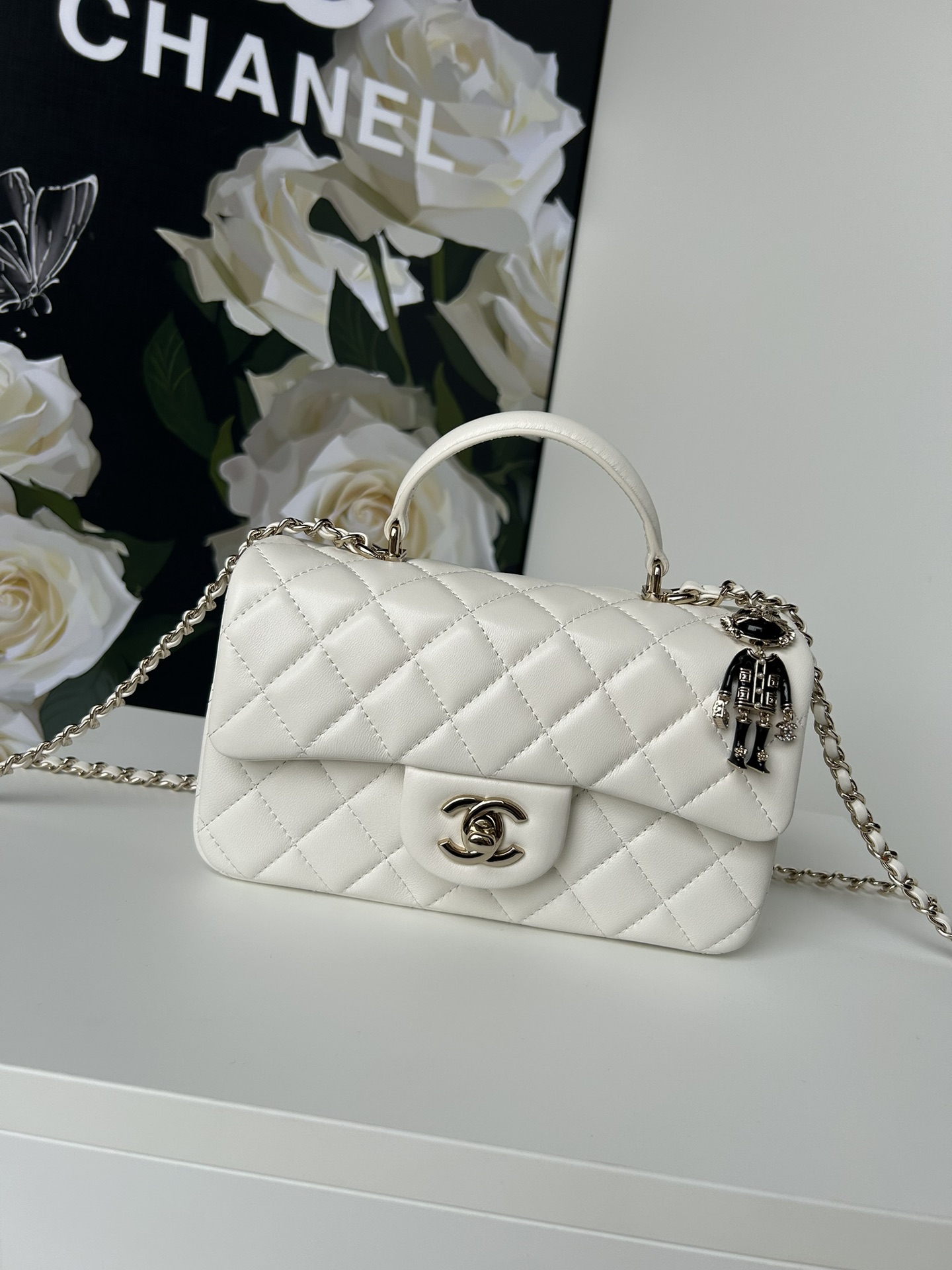 [TOP] CHANEL 21K Mini CF Handle Bag 20x12x6cm - 17 Colors - 711 Luxury