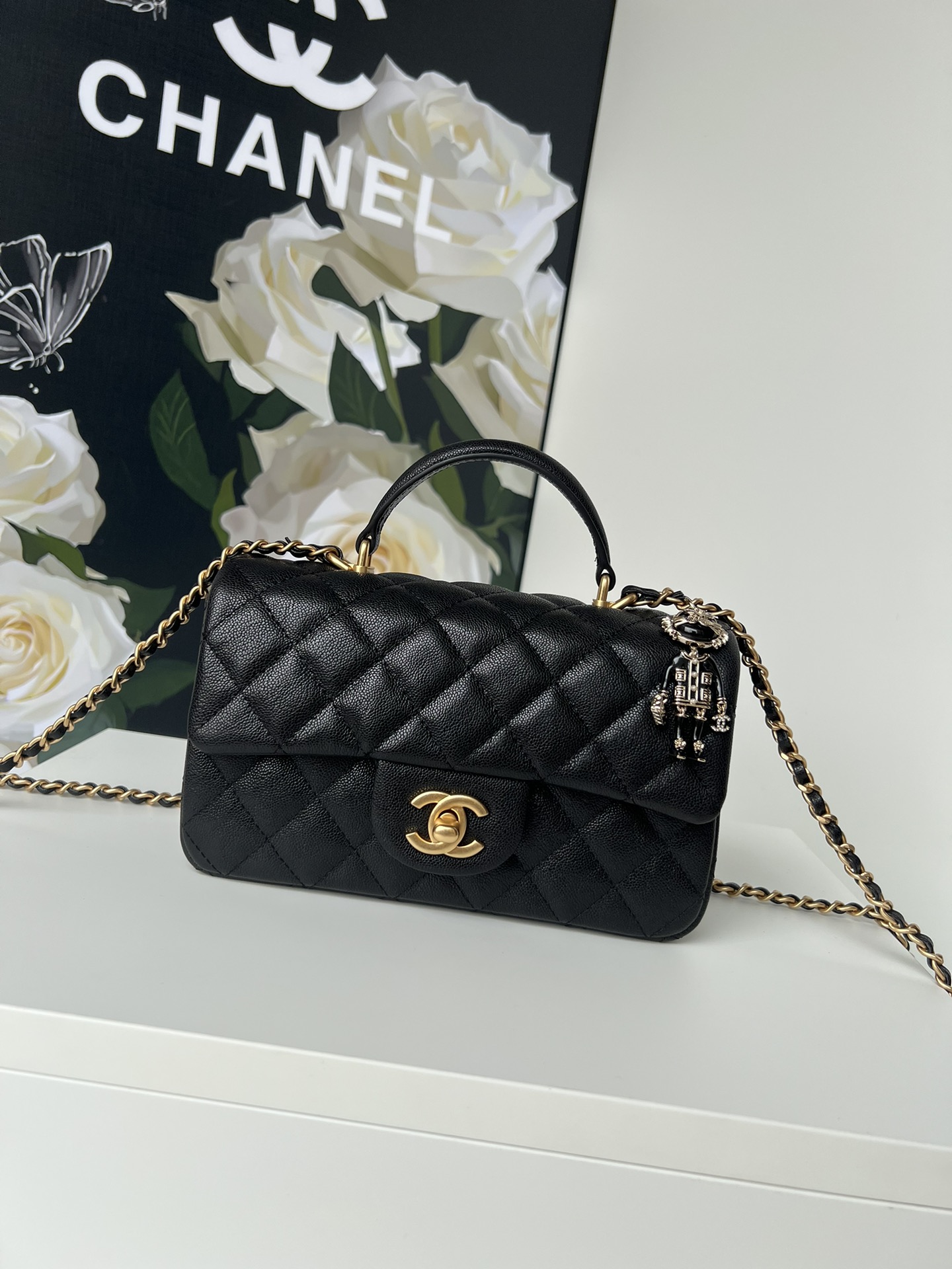 [TOP] CHANEL 21K Mini CF Handle Bag 20x12x6cm - 17 Colors - 711 Luxury