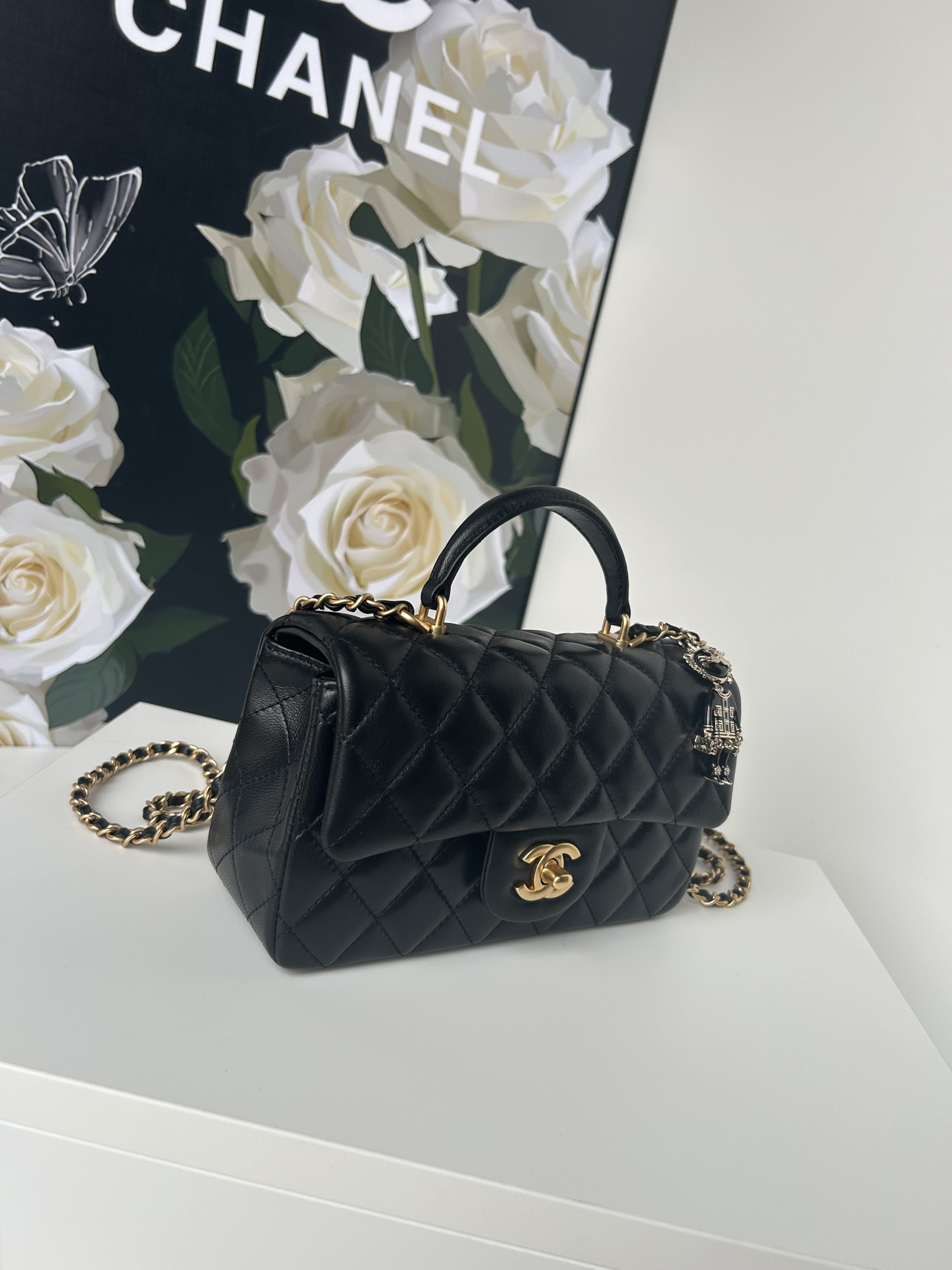 [TOP] CHANEL 21K Mini CF Handle Bag 20x12x6cm - 17 Colors - 711 Luxury