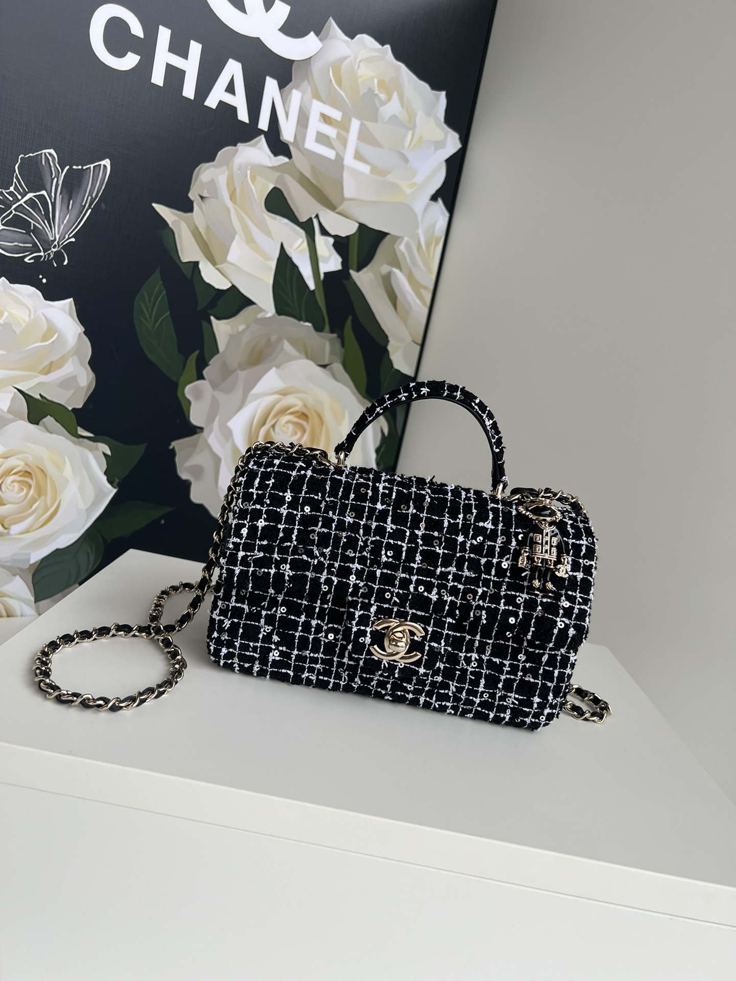 [TOP] CHANEL 21K Mini CF Handle Bag 20x12x6cm - 17 Colors - 711 Luxury