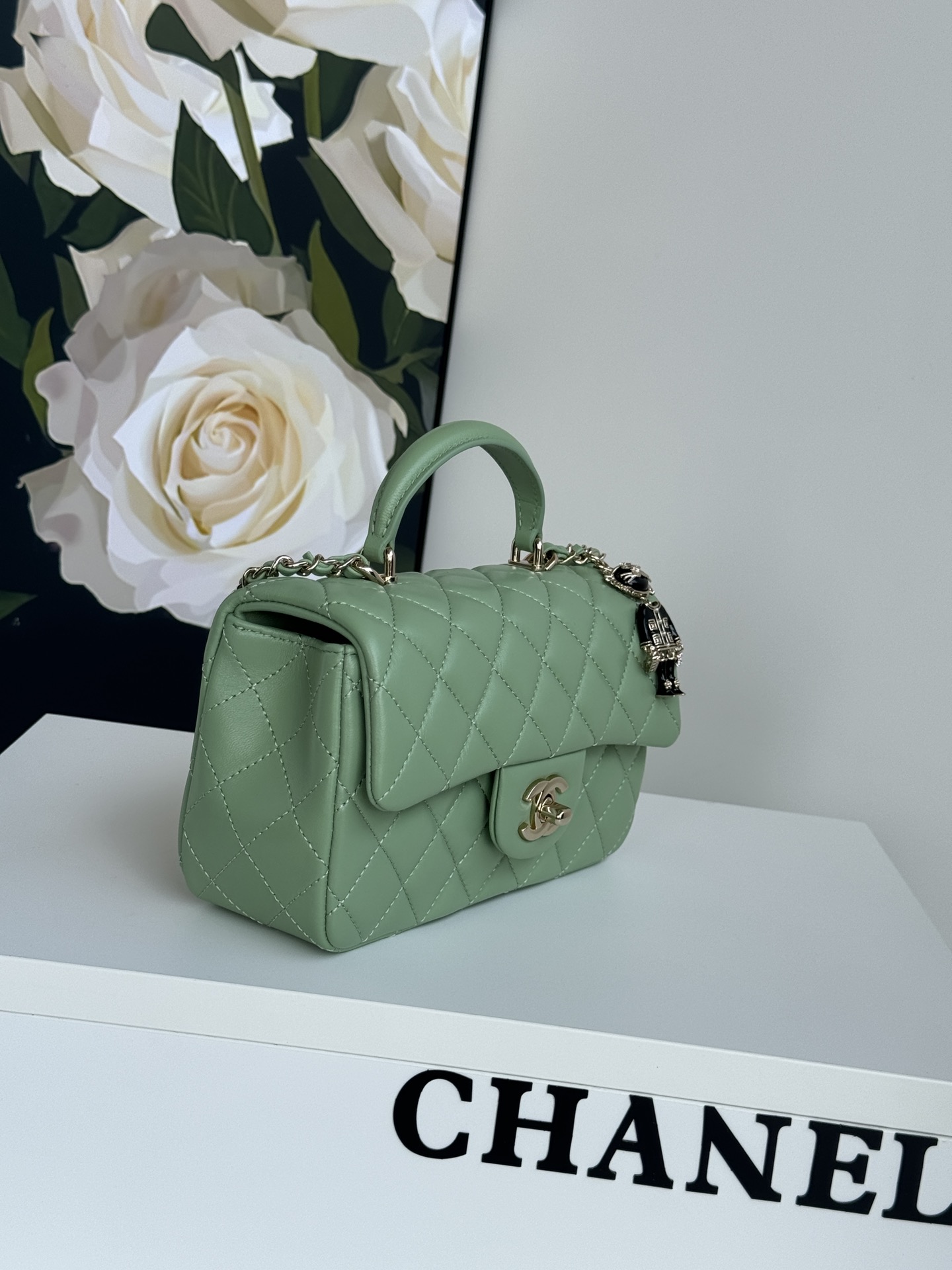 [TOP] CHANEL 21K Mini CF Handle Bag 20x12x6cm - 17 Colors - 711 Luxury