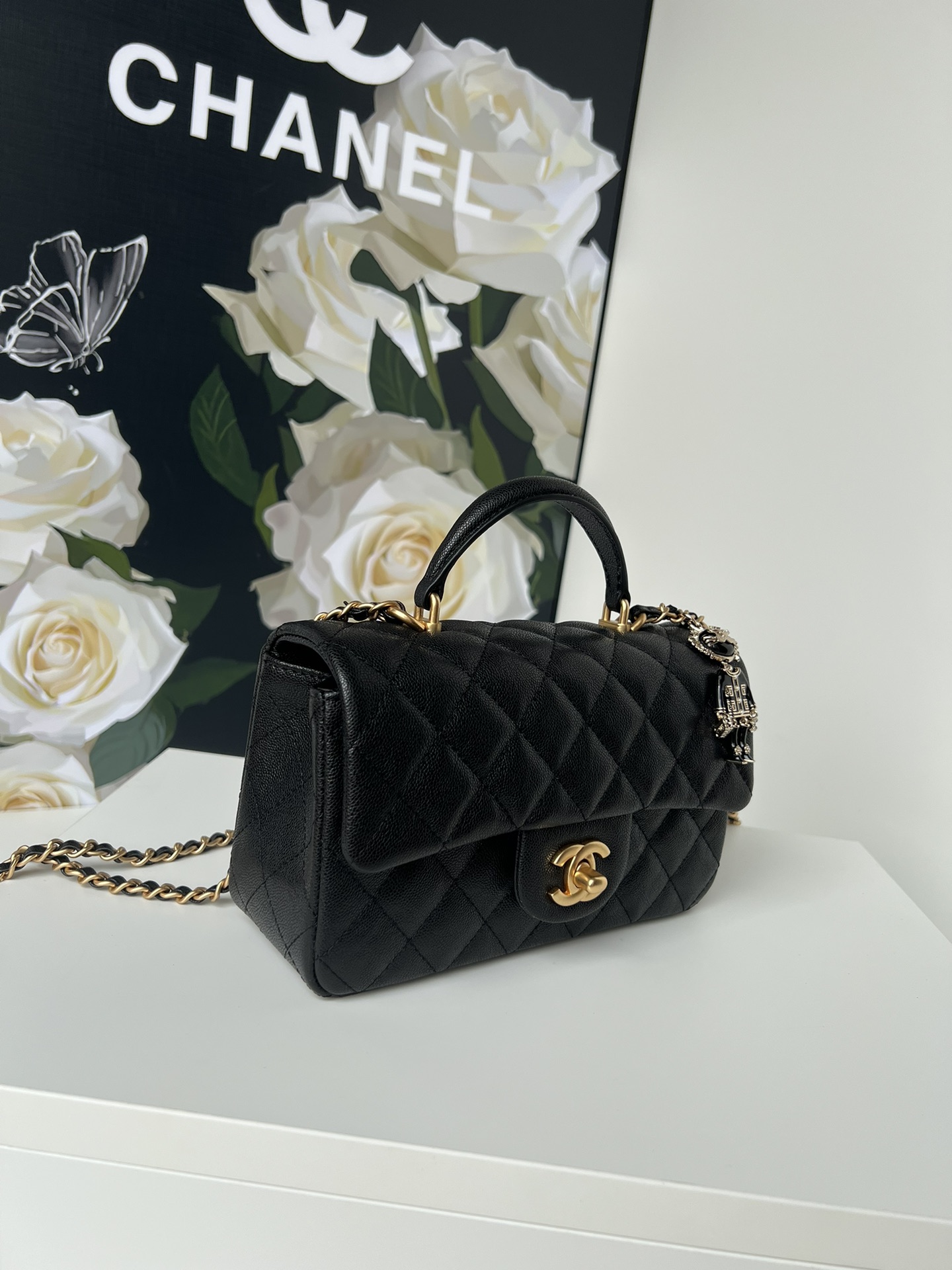 [TOP] CHANEL 21K Mini CF Handle Bag 20x12x6cm - 17 Colors - 711 Luxury